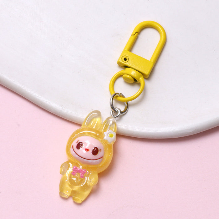 Wholesale Luminous cartoon cloth key chain cute doll pendant key chain