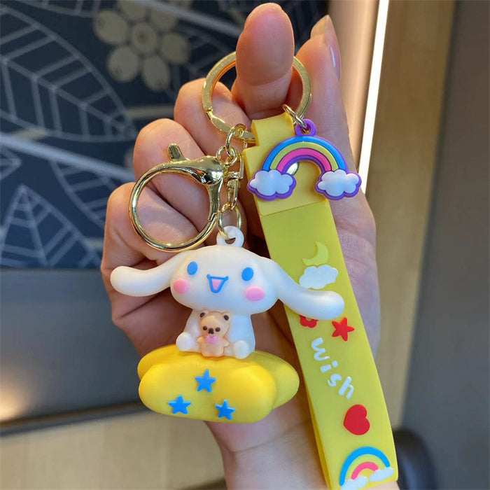 Wholesale Cartoon Silicone Doll Keychain JDC-KC-MingT175