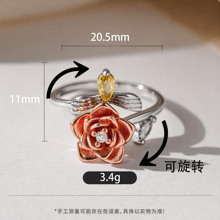 Wholesale Adjustable Rotating Ring for Women Trendy Jewelry Accessory
