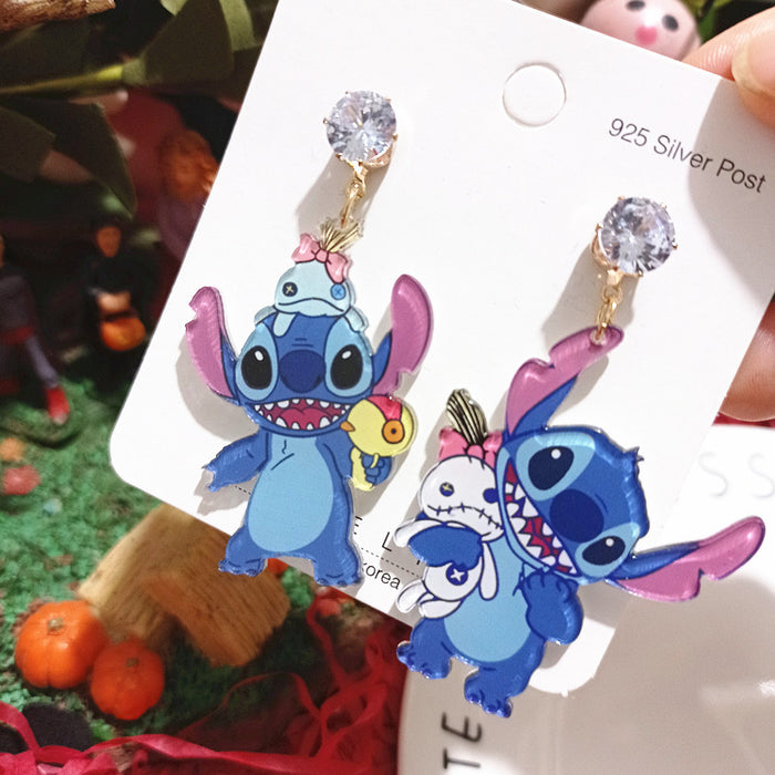 Wholesale Cartoon Acrylic Earrings JDC-ES-Xingj039