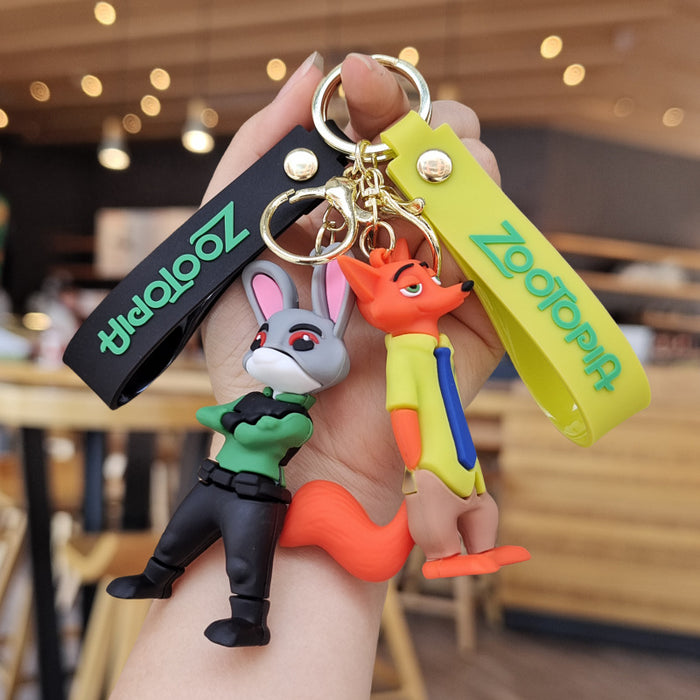 Wholesale Cartoon Silicone Doll Keychain JDC-KC-ZhuoRan011