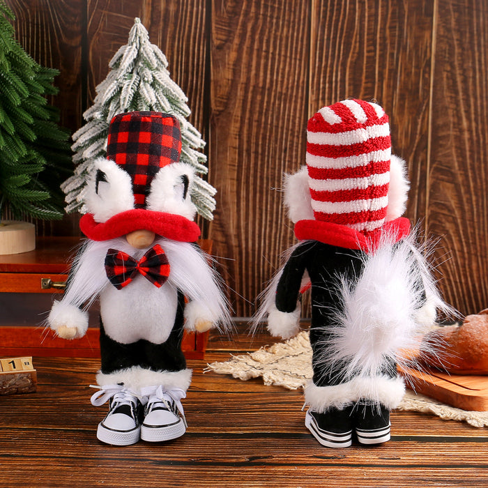 Wholesale Cat Ear Topper Rudolph Doll Ornaments Holiday Stand Window Decoration Supplies