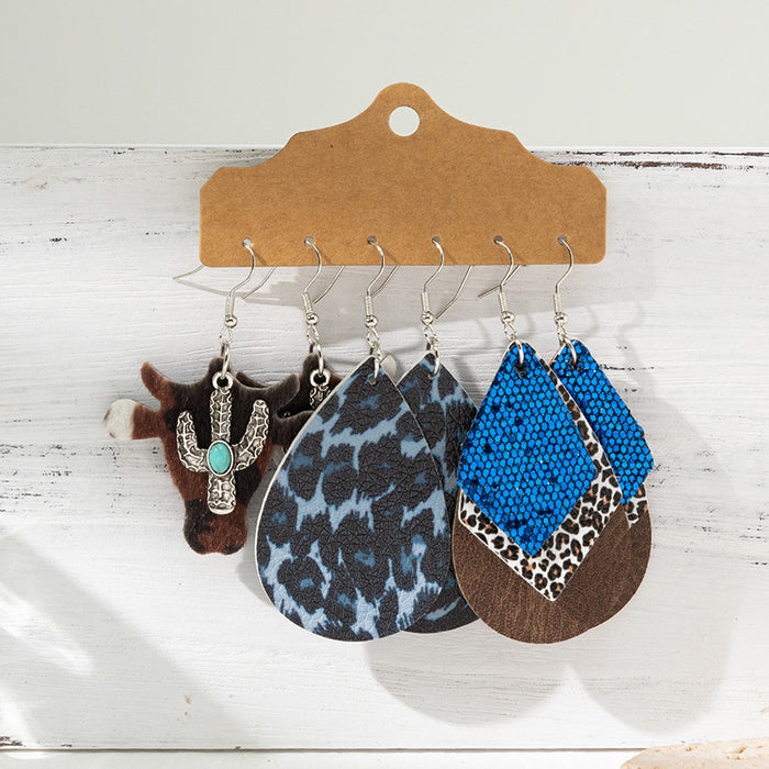 Wholesale Vintage turquoise design earring set