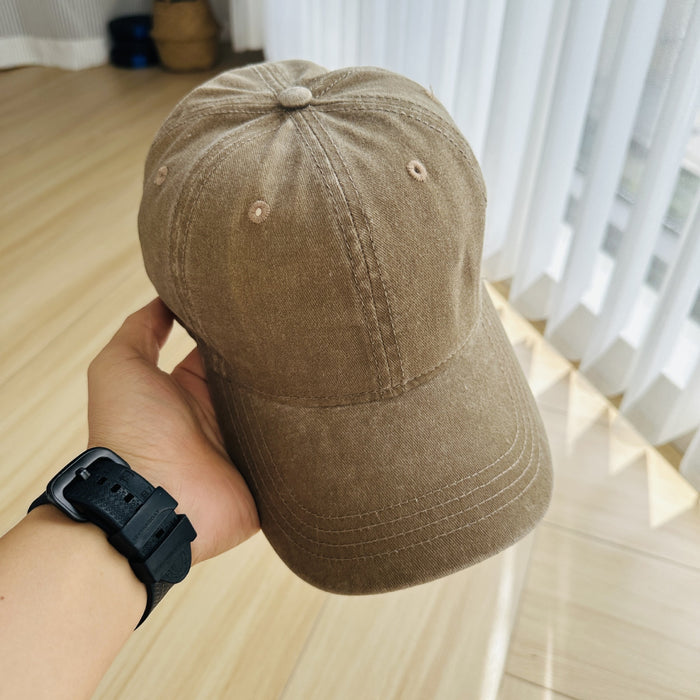 Wholesale The new washed cotton soft top duckbill cap is suitable for versatile baseball caps