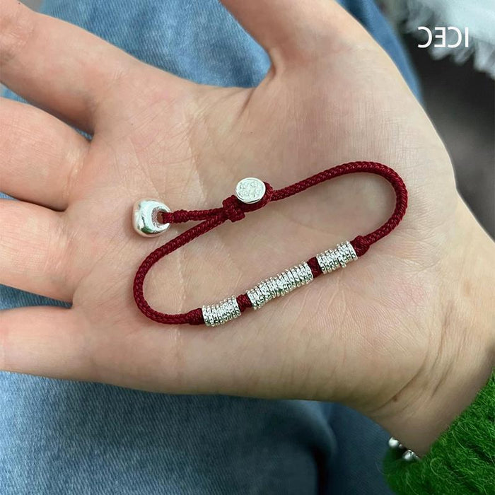 Wholesale Red rope bracelet, light luxury, niche hand decoration, hand woven hand rope