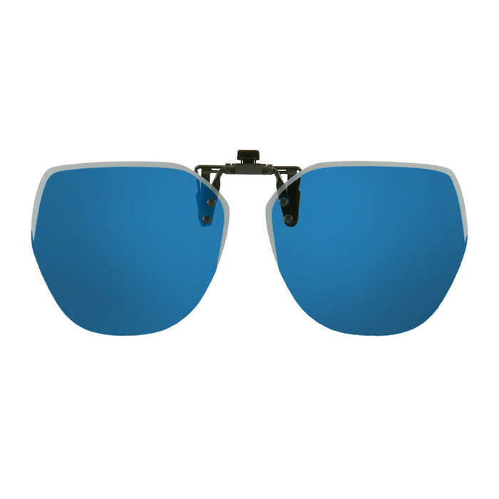 Wholesale upturn sunglasses polarized clip frameless polygonal men's and women's sunglasses clip