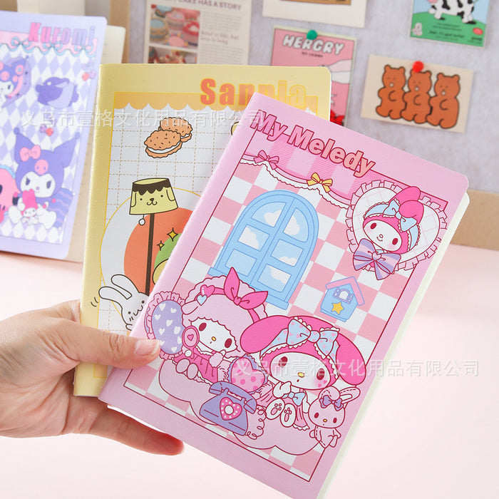 Wholesale Cute Cartoon A5 Lined Notebook Soft Cover ed Binding Student Journal