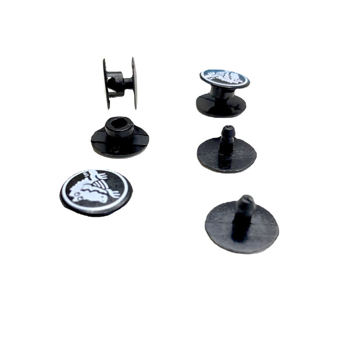 Wholesale 1000pcs Black plastic buckle garden shoes accessories drop plastic shoe flower buckle