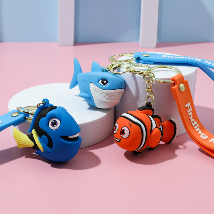 Wholesale Clown Fish Keychain Cartoon Creative Car Keychain Stall Doll