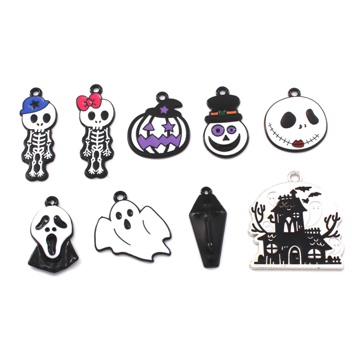 Wholesale 10cs   series diy alloy oil earrings pendant accessories factory direct sales