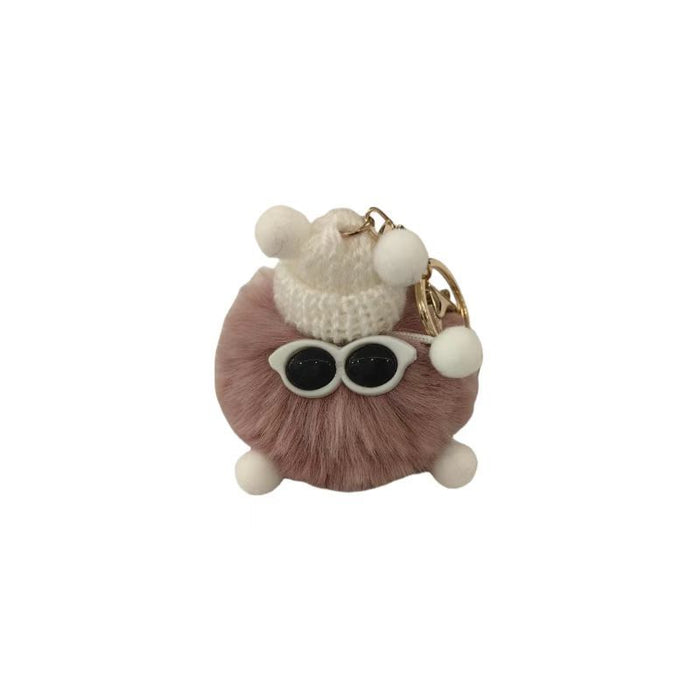 Wholesale Plush plush toy bag pendant keychain Plush plush niche doll pendant glasses key pendant accessory