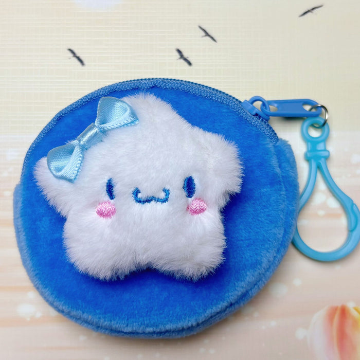 Wholesale coin purse cartoon cute doll square small wallet coin headset storage bag