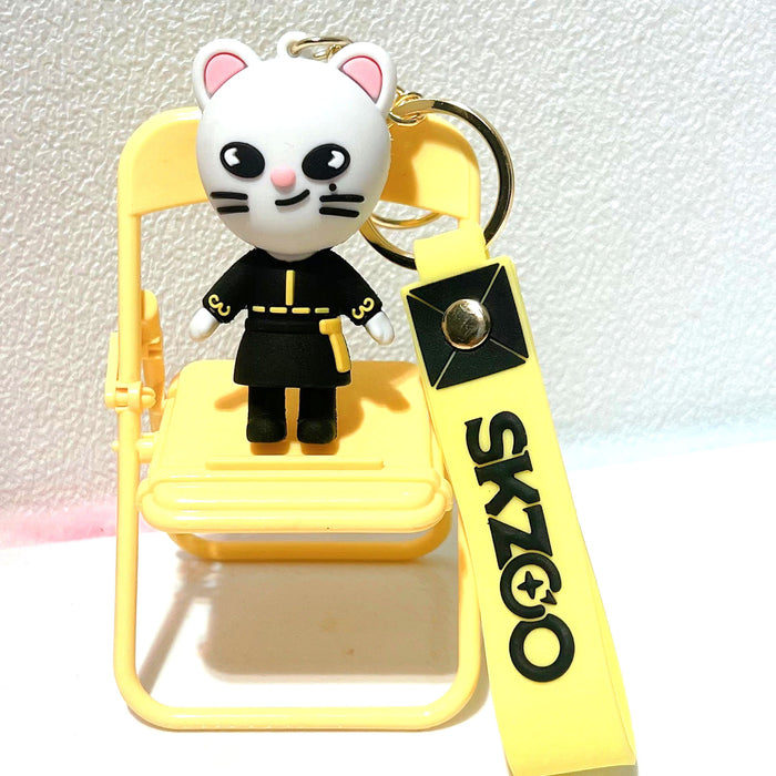 Wholesale Cartoon Cute Small Animal Silicone Keychains JDC-KC-MRan011