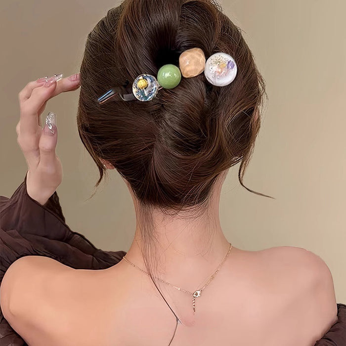Wholesale Elegant and minimalist twist clip with a high-end feel, with a back of the head temperament and a hair clip headband