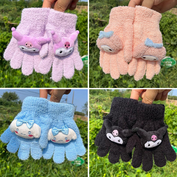 Wholesale Winter Cartoon Cute Warm Full Finger Children's Gloves JDC-GS-ZhiXie001