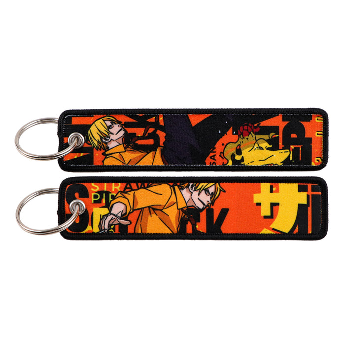 Wholesale Woven Label Keychain Cartoon Keychain Bag Pendant Woven Fabric Chain