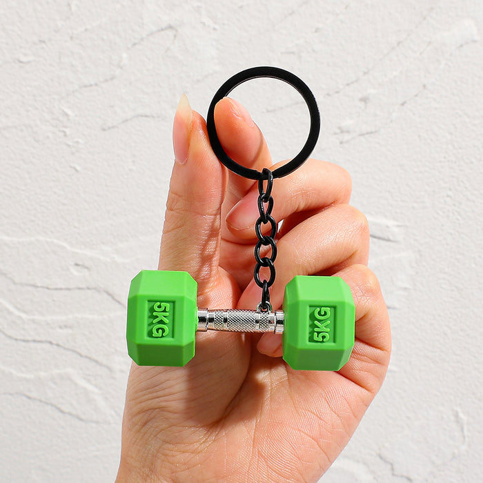 Wholesale Creative Mini Dumbbell Keychain