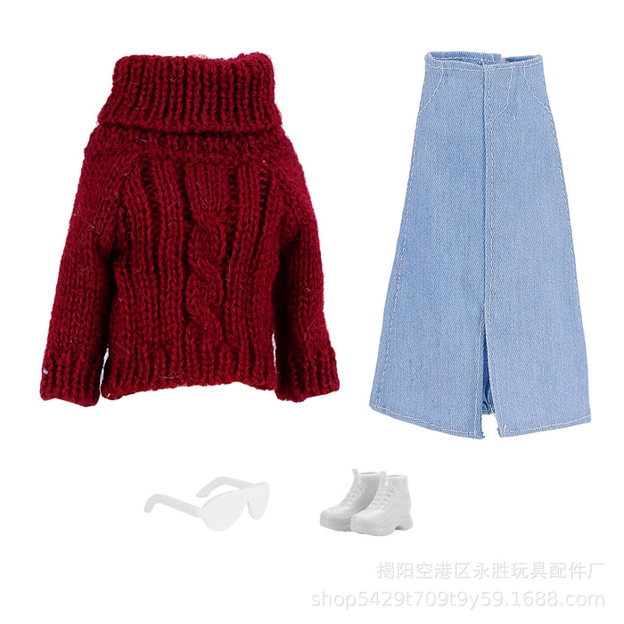 Wholesale Dress  sweater turtleneck wool sweater sweater doll clothes