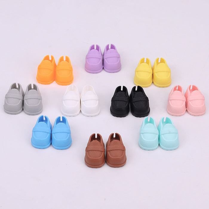 Wholesale Shoes suitable for cotton doll leather pattern shoes toys