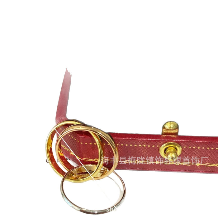 Wholesale Classic Edition Ring with Intertwined Circles Crafted by Heavy Industry