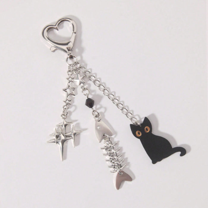 Wholesale cross-border Jewelry Cat Star Fish Chain Keychain Bracelet Chain Bag