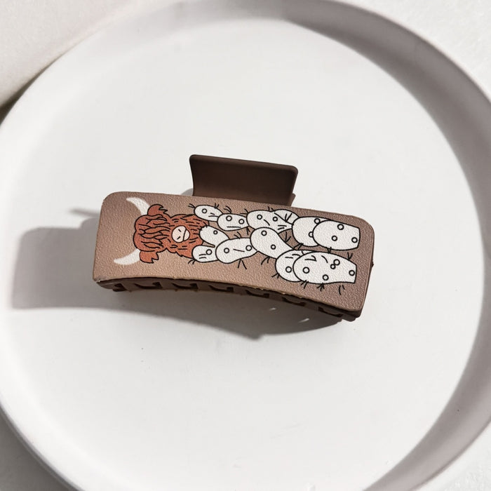 Wholesale Retro Hairpin Printed  GrabberHair Clips