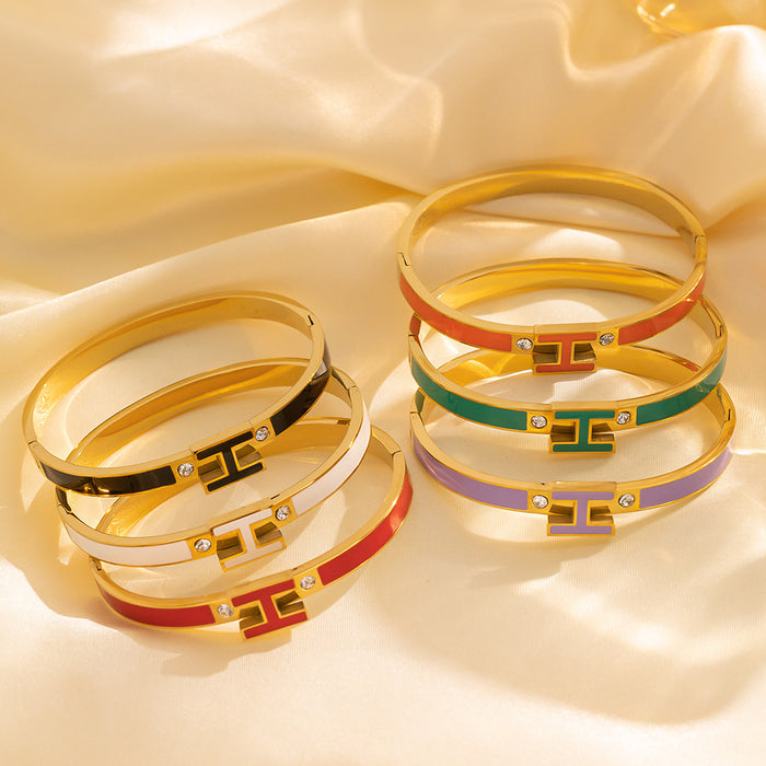 Wholesale Bracelet Stainless Steel Buckle Trendy Bracelet Stainless Steel Couple Bracelet