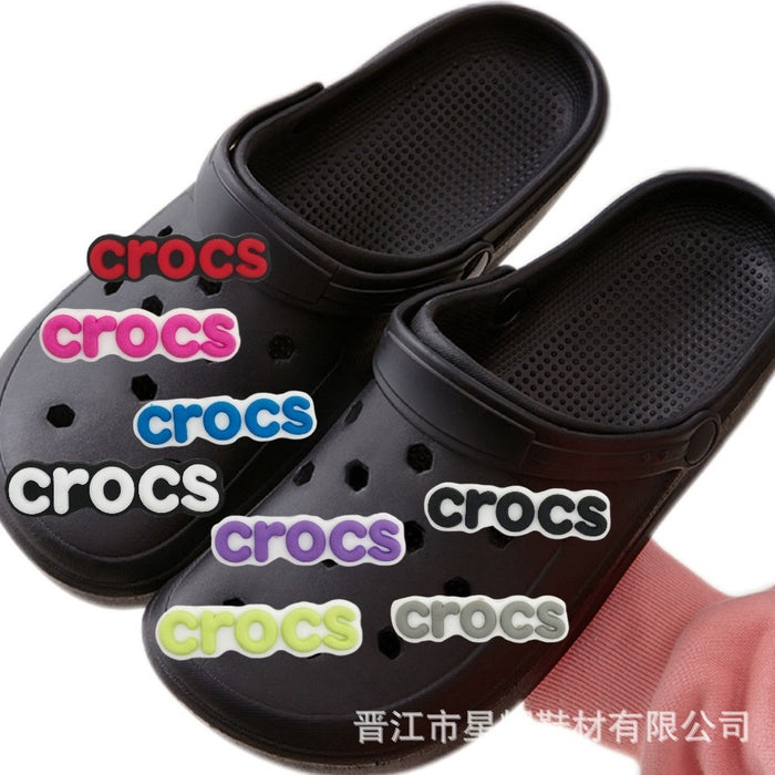 Wholesale Alphabet shaped hole shoes, flower shoe buckles, decorative buckles, accessories, flower shoe buckles, DIY accessories, cross-border wholesale