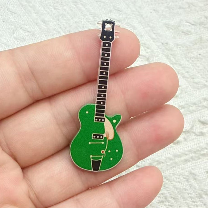 Wholesale 10 PCS Colorful acrylic guitar accessory charms