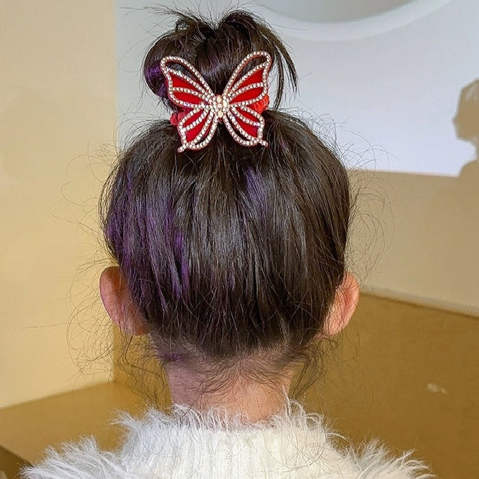 Wholesale Children's ponytail buckle butterfly hairpin hair accessory