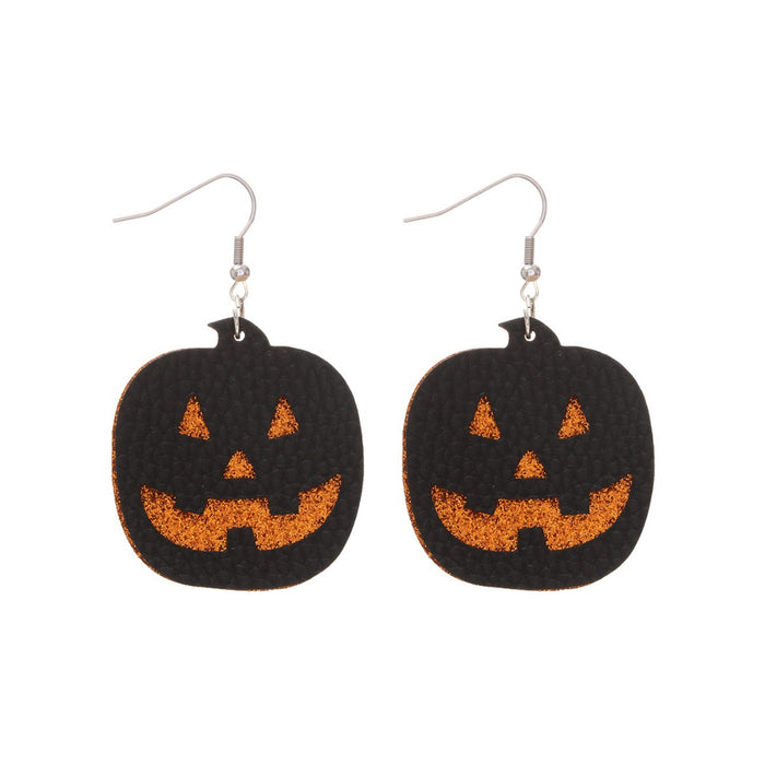 Wholesale  Cute Cartoon Pumpkin Ghost Earrings Dark Horror Skull Personalized Jewelry Accessories