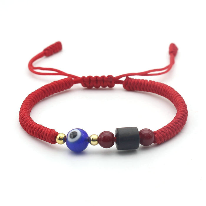 Wholesale Turkey Blue Eyes Bracelet Diamond Knot Red Rope Bracelet Ethnic Red Hand Rope