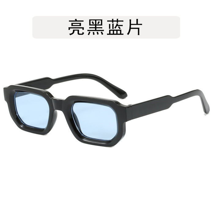Wholesale Square frame sunglasses, new retro polygon sunglasses, simple and high-end fashion glasses