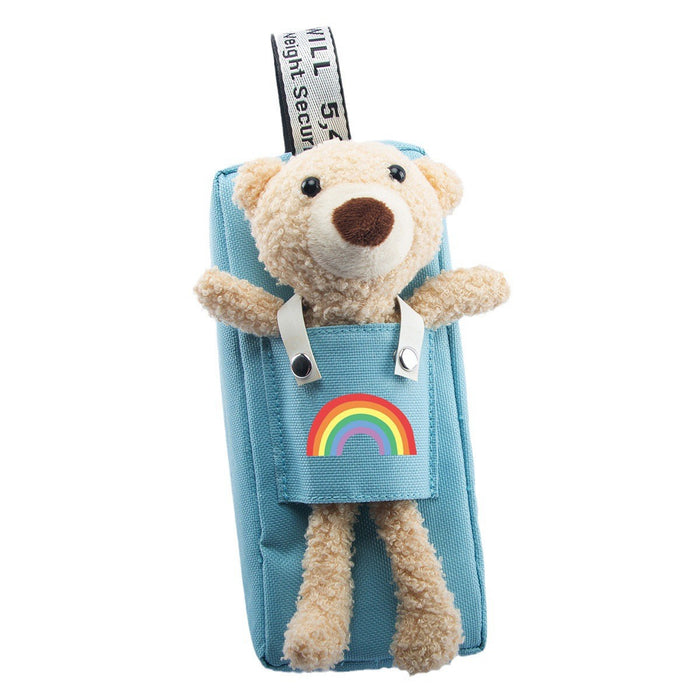 Wholesale Children's Pencil Bags Bear Detachable Double Layer