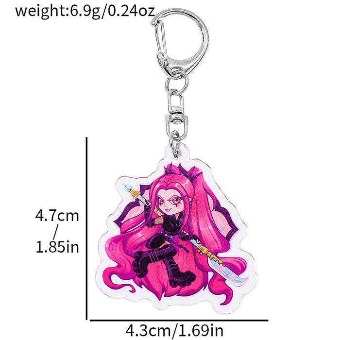 Wholesale Acrylic keychain anime merchandise pendant