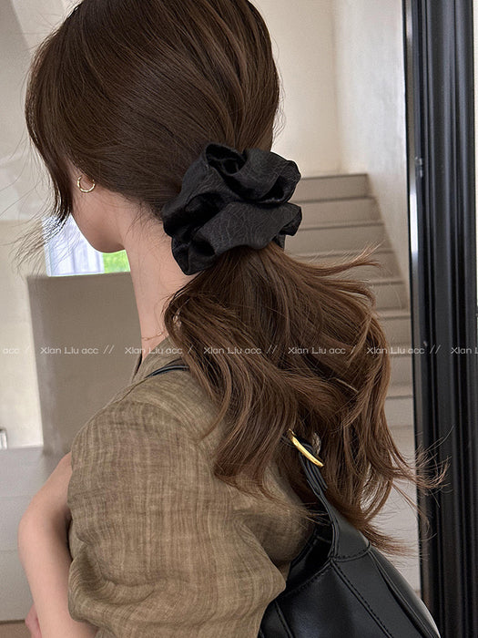 Wholesale Satin headband, new high-end hair tie, ponytail tie, headband, rubber band headband, floral hair accessory