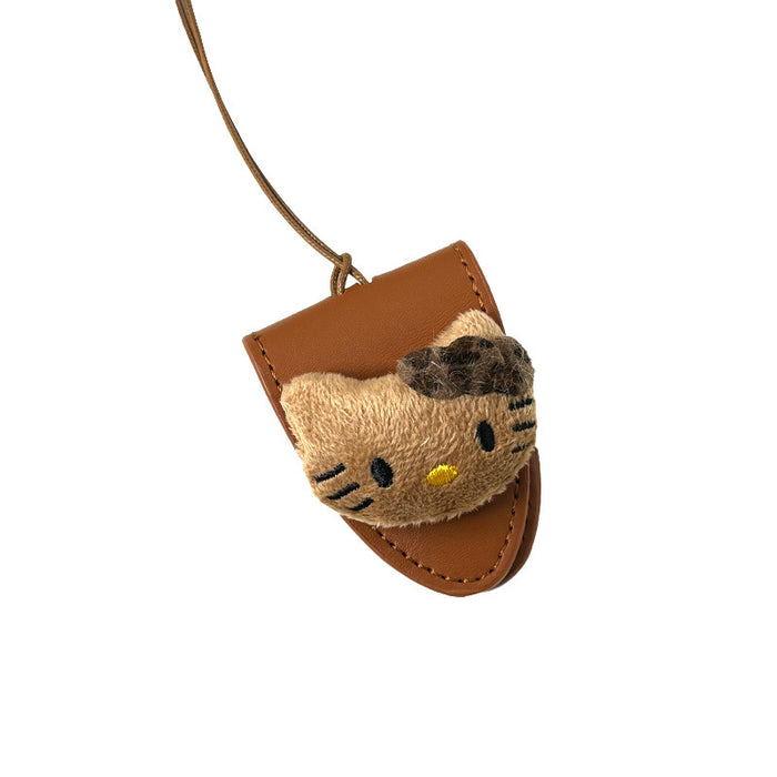 Wholesale Eyeglasses clip with a cute plush doll pendant eyeglasses case necklace