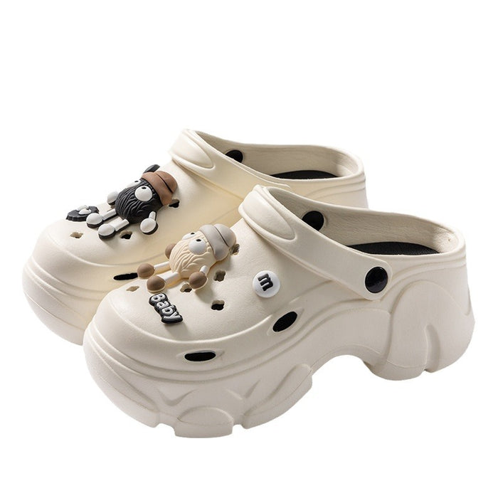 Wholesale  perforated clogs slippers DIY closed toe slippers beach slippers