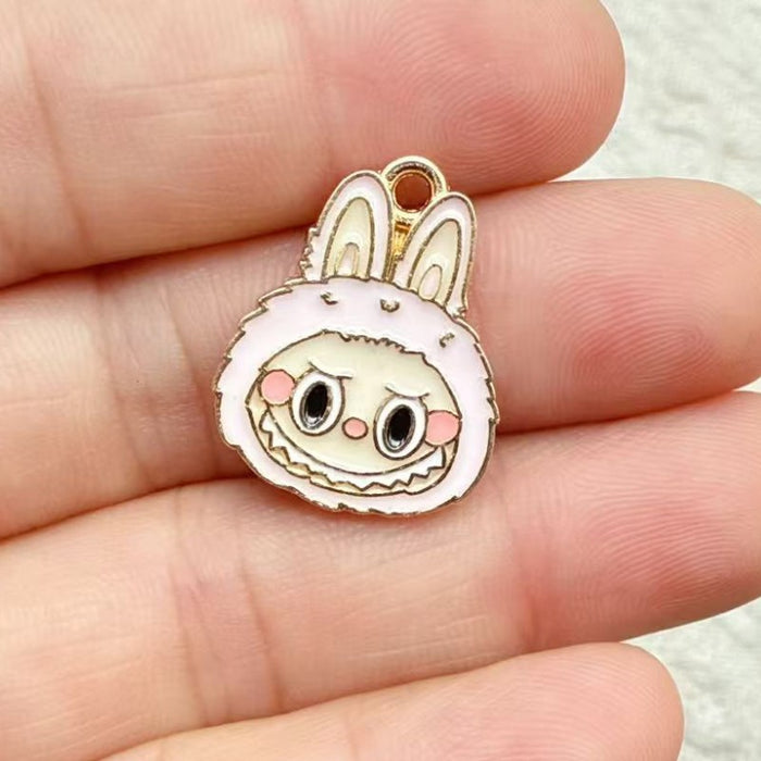 Wholesale 10pcs Anime Alloy Oil Drip DIY Earrings,  Bracelet,  Keychain,  Pendant