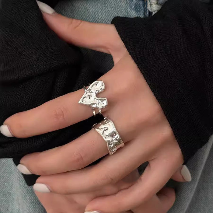 Wholesale Love ring, personalized index finger ring, simple, high-end and versatile