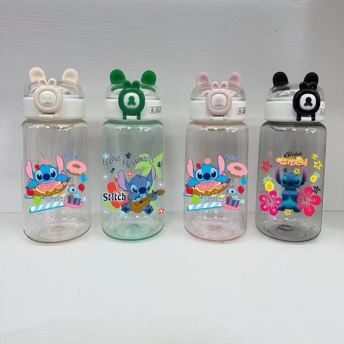 Wholesale cartoon plastic cup large capacity handle Tumblers cup