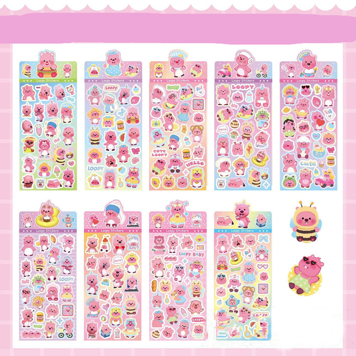 Wholesale Creative DIY Cute Cartoon Character Laser Stickers