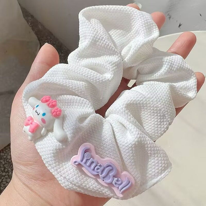 Wholesale Soft Cute Large Intestine Hair Ring Pink Sweet Girl Hair Rope Gentle Ponytail Ball Head Rope Hair Accessories JDC-HS-Wangl002