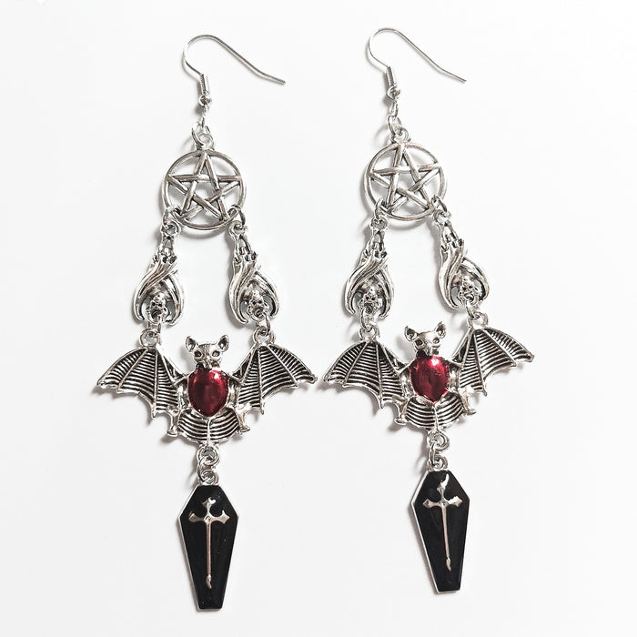 Wholesale Gothic Style Bat Vampire Earrings Creative Fashion Niche  Earrings