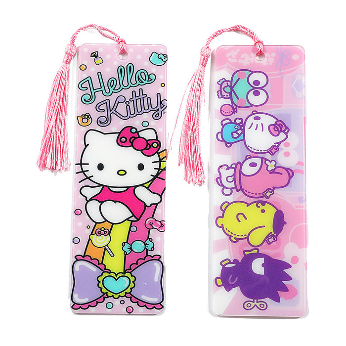 Wholesale cartoon cute cat acrylic tassel bookmark