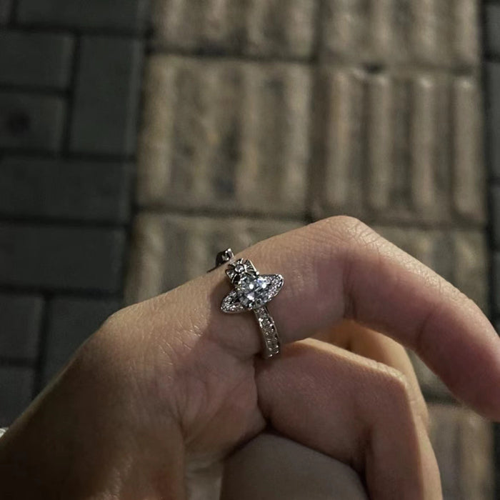 Wholesale Series Open Finger Ring Retro Micro Inlaid Personalized Ring High end Fashion Finger Ring