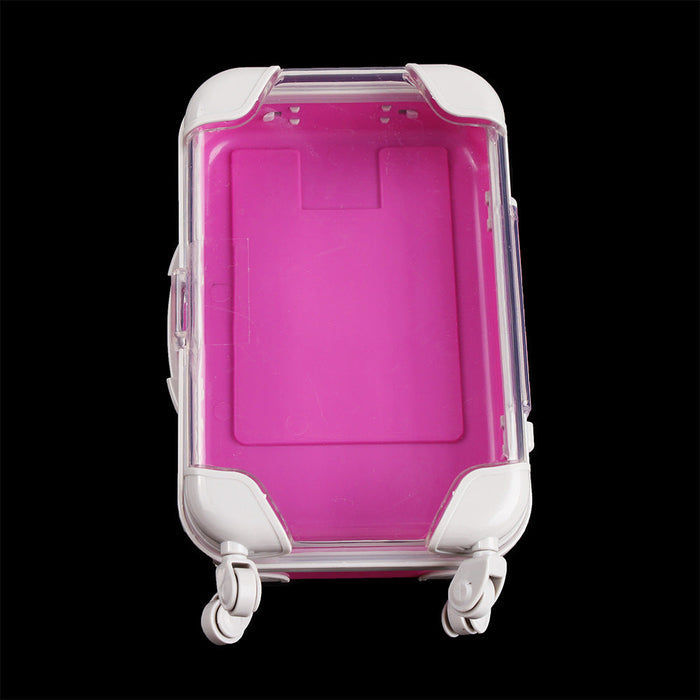Caja de empaquetado de pestañas de plástico mini maletas al por mayor JDC-CS-Pengda001