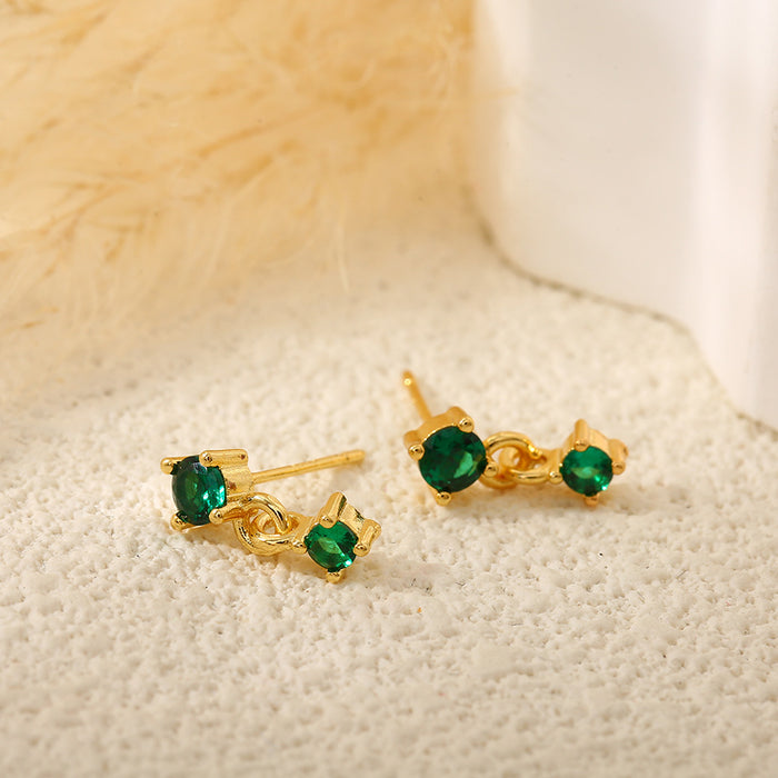 Wholesale Metallic earrings, light luxury, niche, exaggerated geometric earrings, earrings, wholesale