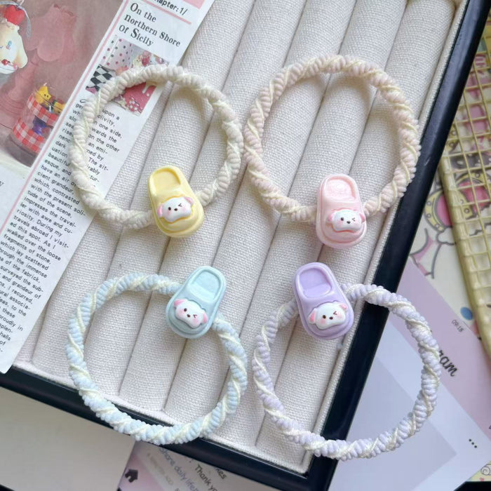 Wholesale Cartoon Cute Small Slippers Hair Ring Ins Girl Headband Student All-match Hair Accessories