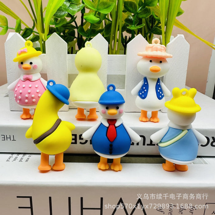 Wholesale Keychain Doll Accessories Bag Small Pendant Car Keychain DIY Soft Rubber